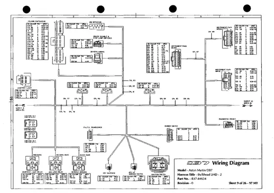 Bulkhead LHD 2 - factory diagram