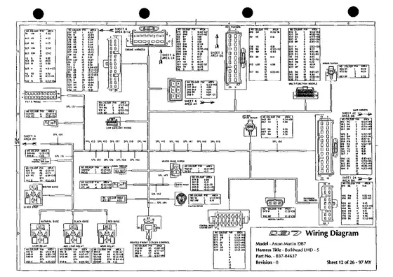 Bulkhead LHD 5 - factory diagram