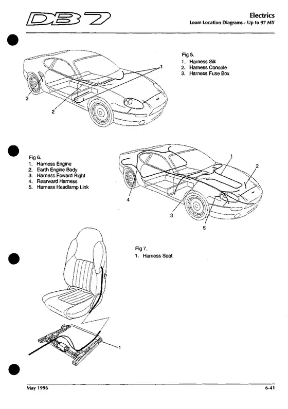Harness (loom) locations 2 - factory diagram