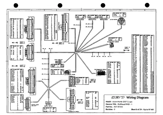 Bulkhead RHD 1 - factory diagram