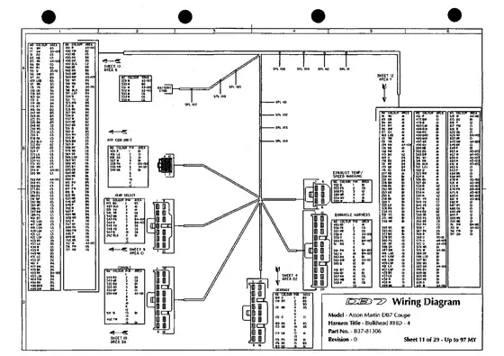Bulkhead RHD 4 - factory diagram