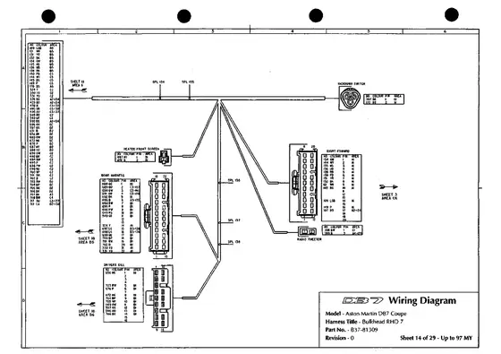 Bulkhead RHD 7 - factory diagram