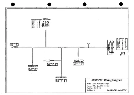 Gear Shift Interlock - factory diagram