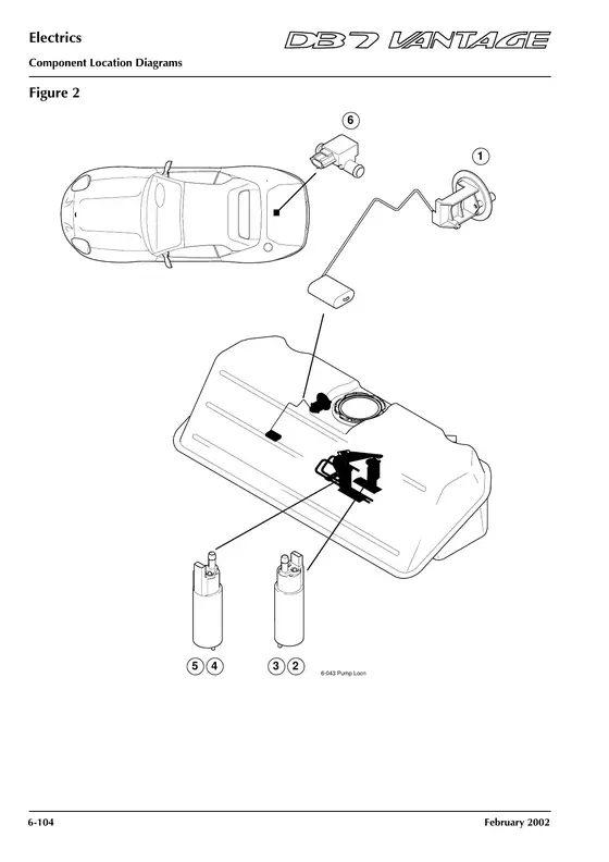 Figure 2: Fuel tank and pumps - factory diagram