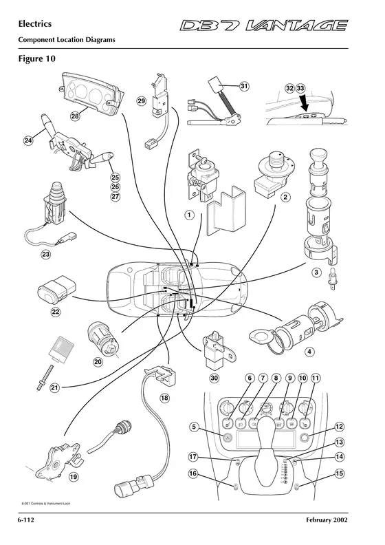 Figure 10: Switches and controls - factory diagram