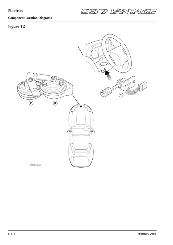 Figure 12: Underbonnet components - factory diagram