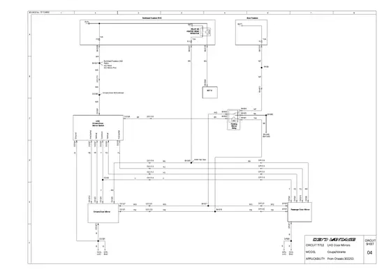 Door Mirrors (LHD) - factory diagram