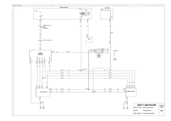 Door Mirrors (RHD) - factory diagram