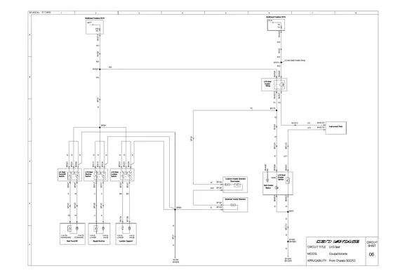 Left Hand Seat - factory diagram