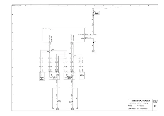 Central Door Locking - factory diagram