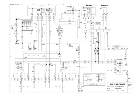 Exterior Lighting - Rear - factory diagram