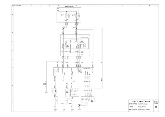 Wash/Wipe System - factory diagram