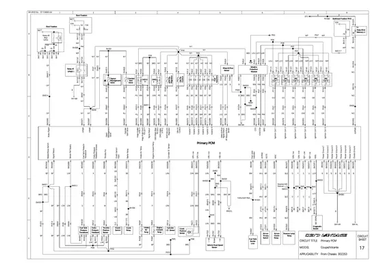Primary PCM (right bank) - factory diagram