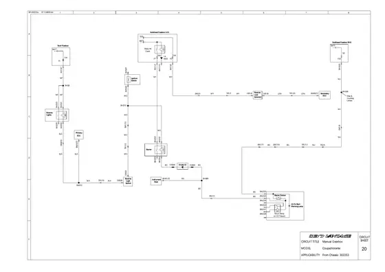 Gearbox (manual) - factory diagram
