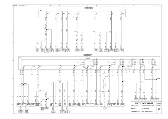 Bulkhead Left Fusebox - factory diagram