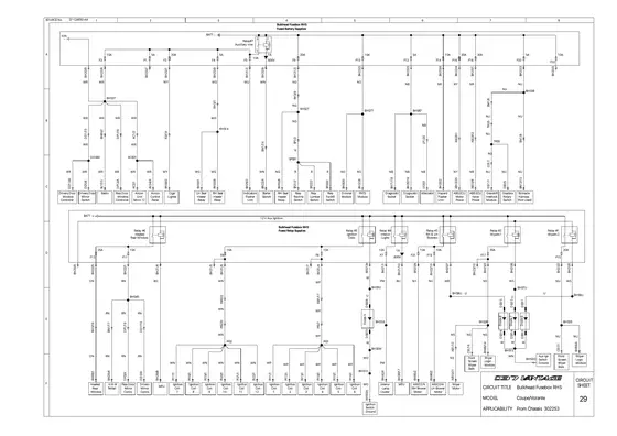 Bulkhead Right Fusebox - factory diagram